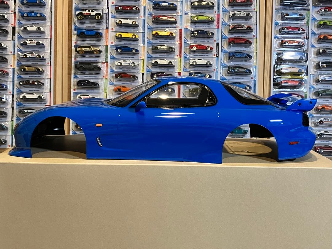 タミヤ ラジコン マツダRX-7 塗装済 スペアボディ ブリリアントブルー