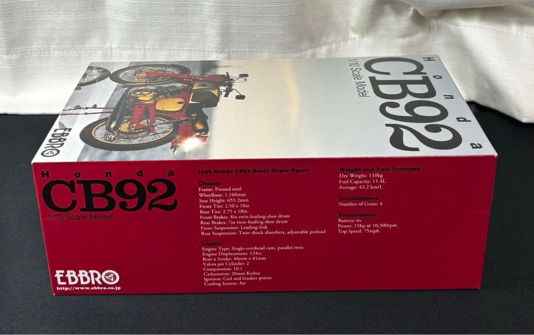 ✨完美品✨EBBRO Honda CB92 1/10スケールモデル