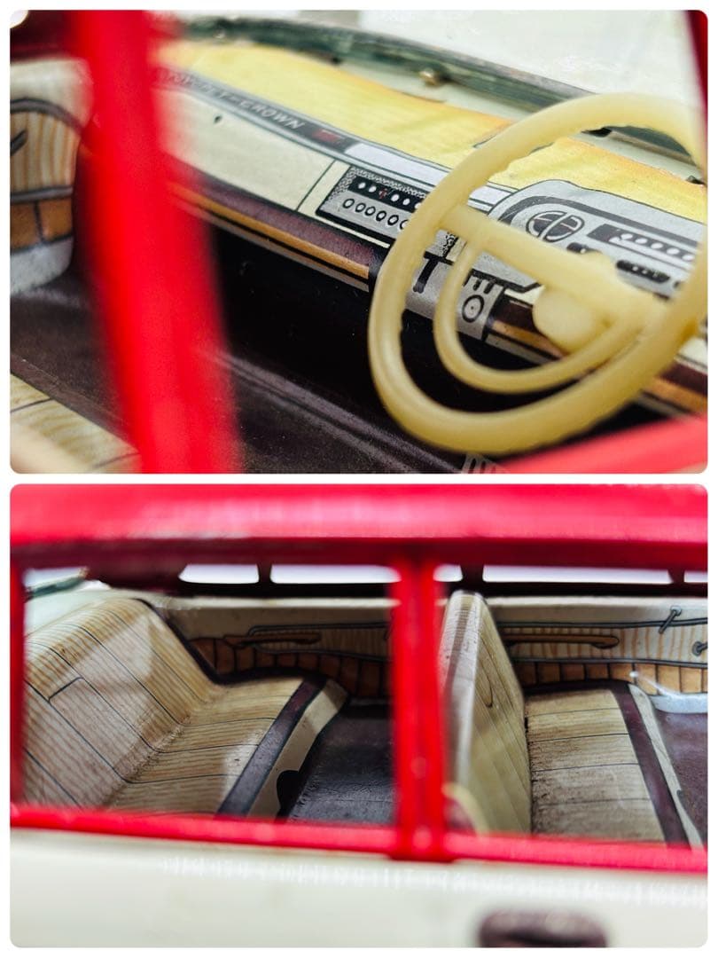 モ*ガ様 萬代屋バンダイ当時物ブリキトヨペットクラウンDX1964年発売赤箱シリ