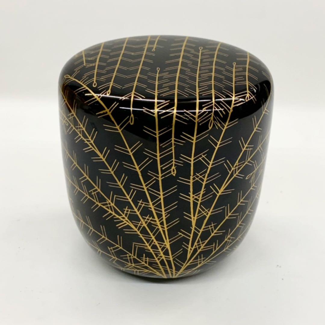 【中棗　芽張柳　蒔絵】高橋峯房