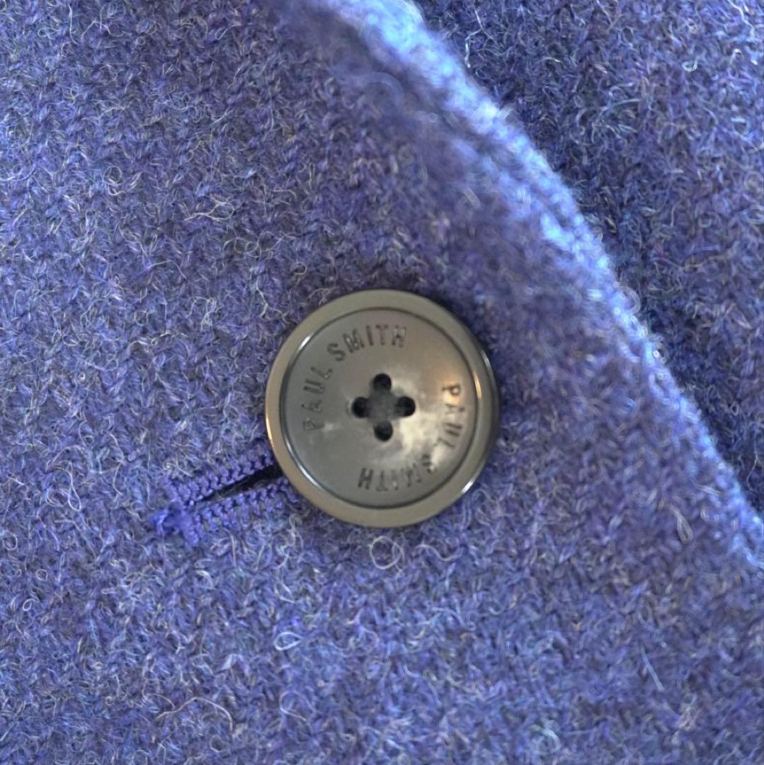 美品 ポールスミスブラック×MOON社 チェスターコート ウール ライトメルトン