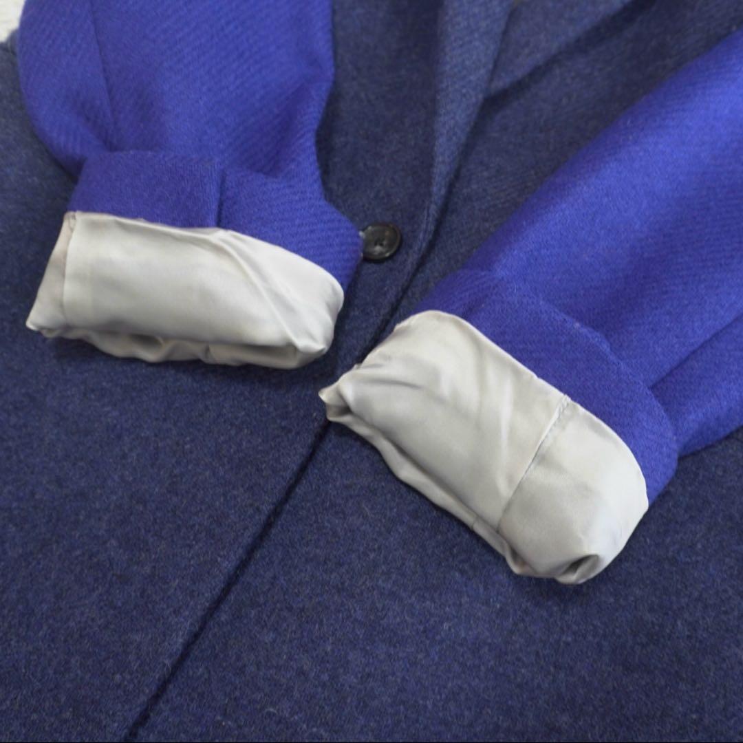 美品 ポールスミスブラック×MOON社 チェスターコート ウール ライトメルトン