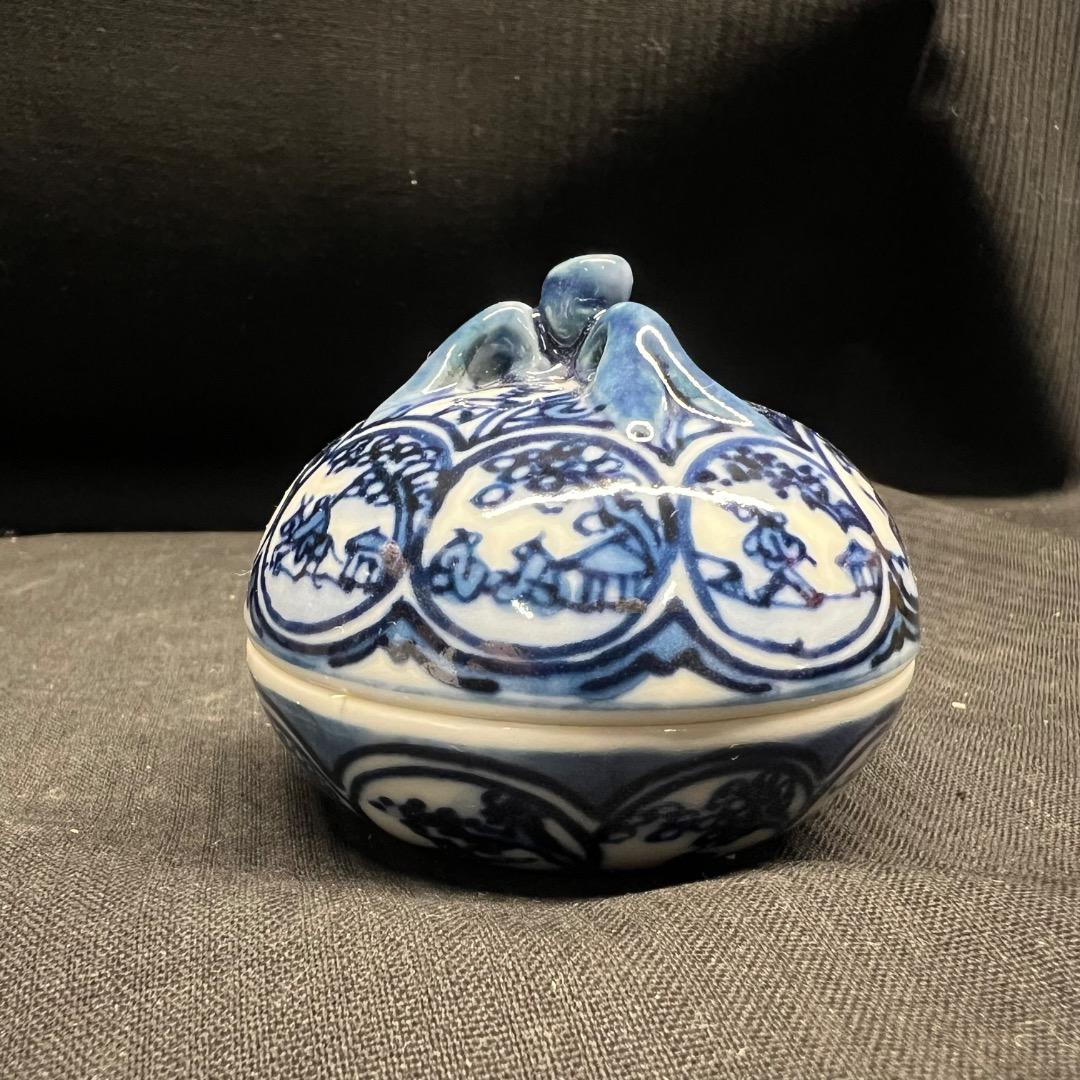 〇Ea右1021 祥瑞蜜柑 香合 五山窯 共箱