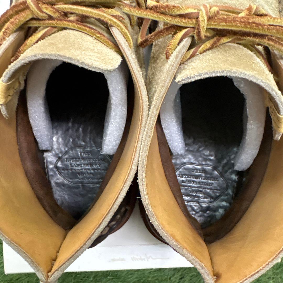 visvim CANOE MOC FOLK ハンドメイド ベージュ スエード