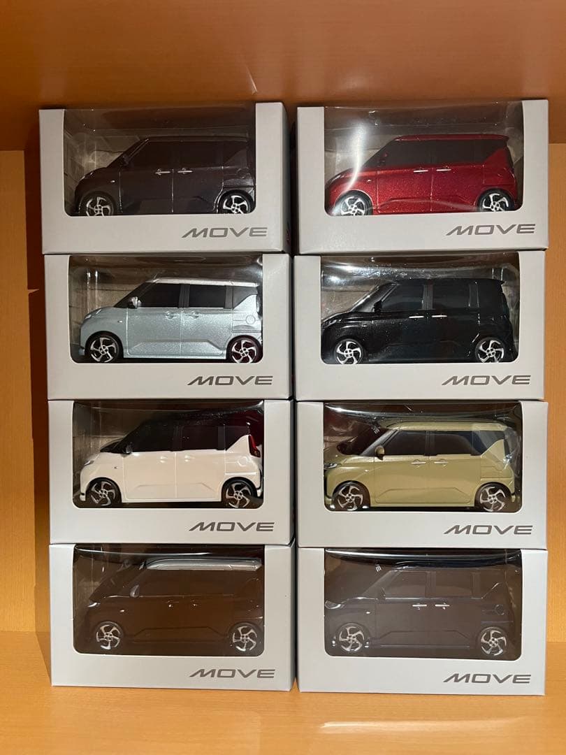 新型MOVE ミニカー 8台セット カラー各種