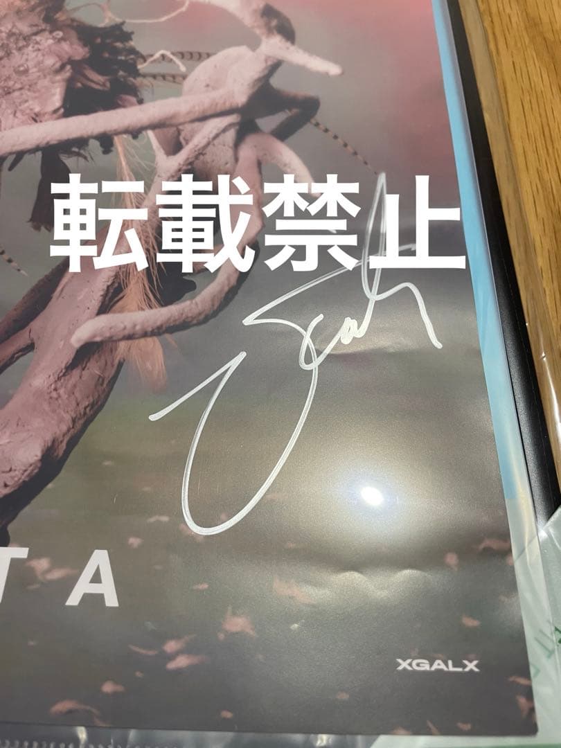 サイン　ポスター　XG ヒナタ　HINATA