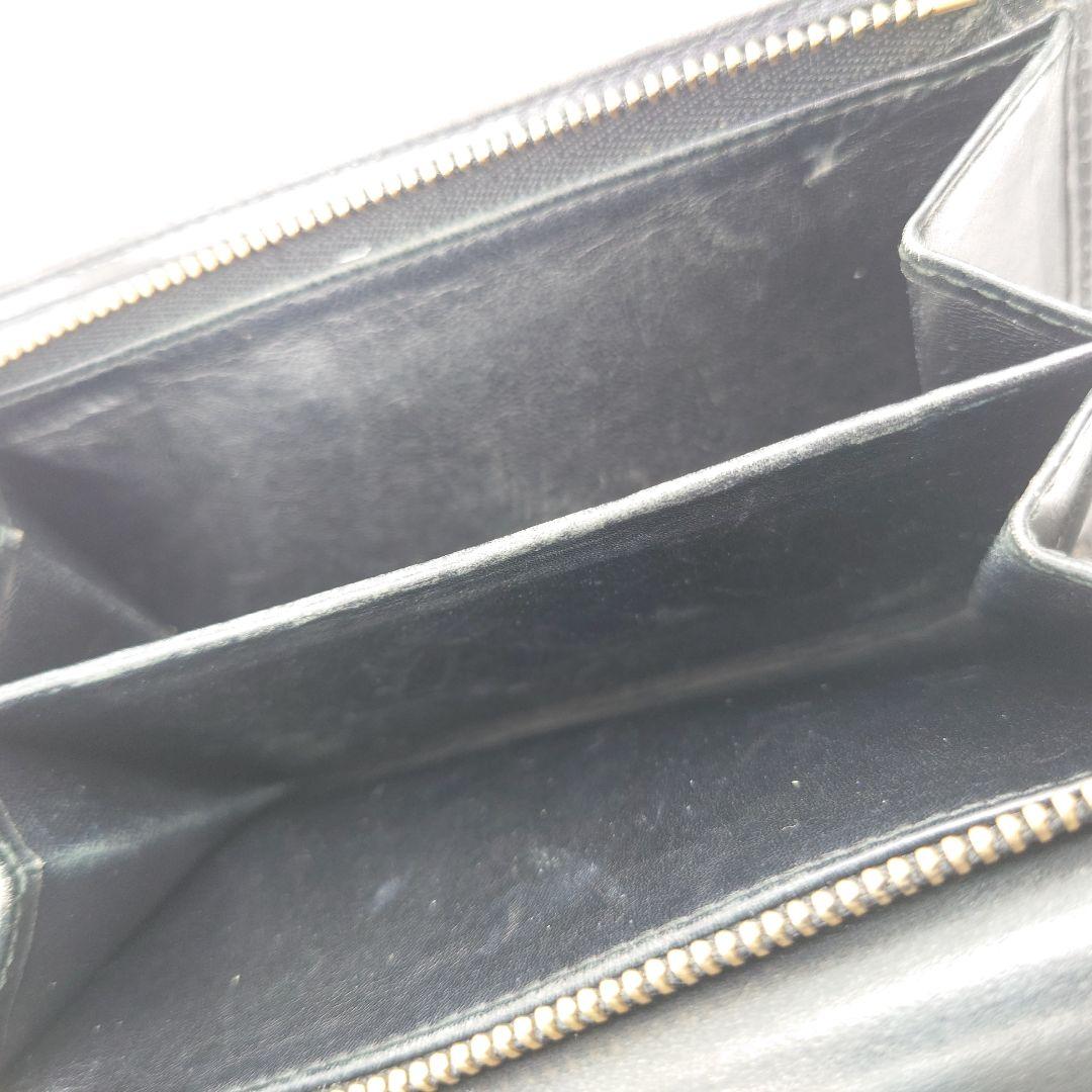 LOEWE 三つ折り財布 レディース ヴィンテージ 黒 アナグラムロゴ ロエベ