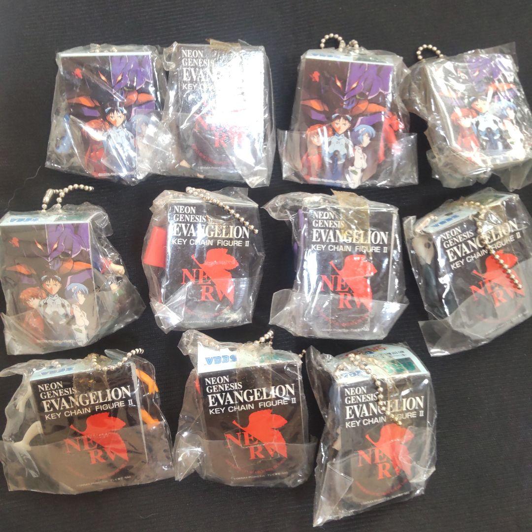 エヴァンゲリオン　キーチェーンフィギュア　11体セット 　30年前の品　レトロ