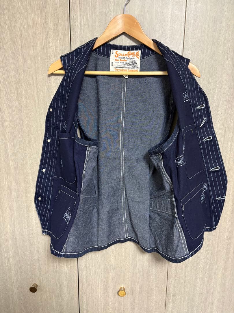 SUGERCANE ウォバッシュデニムベスト