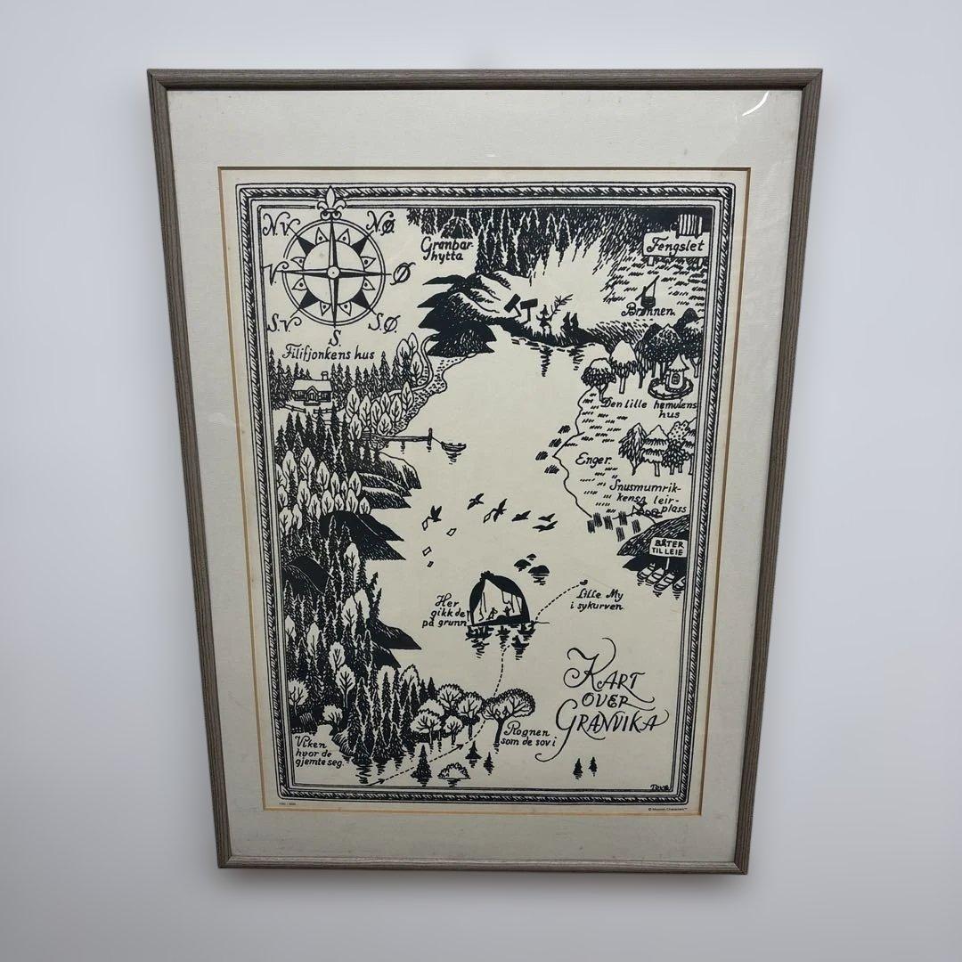 ムーミングッズB2 ポスター　シルクスクリーン　ムーミン谷　2004年　展覧会