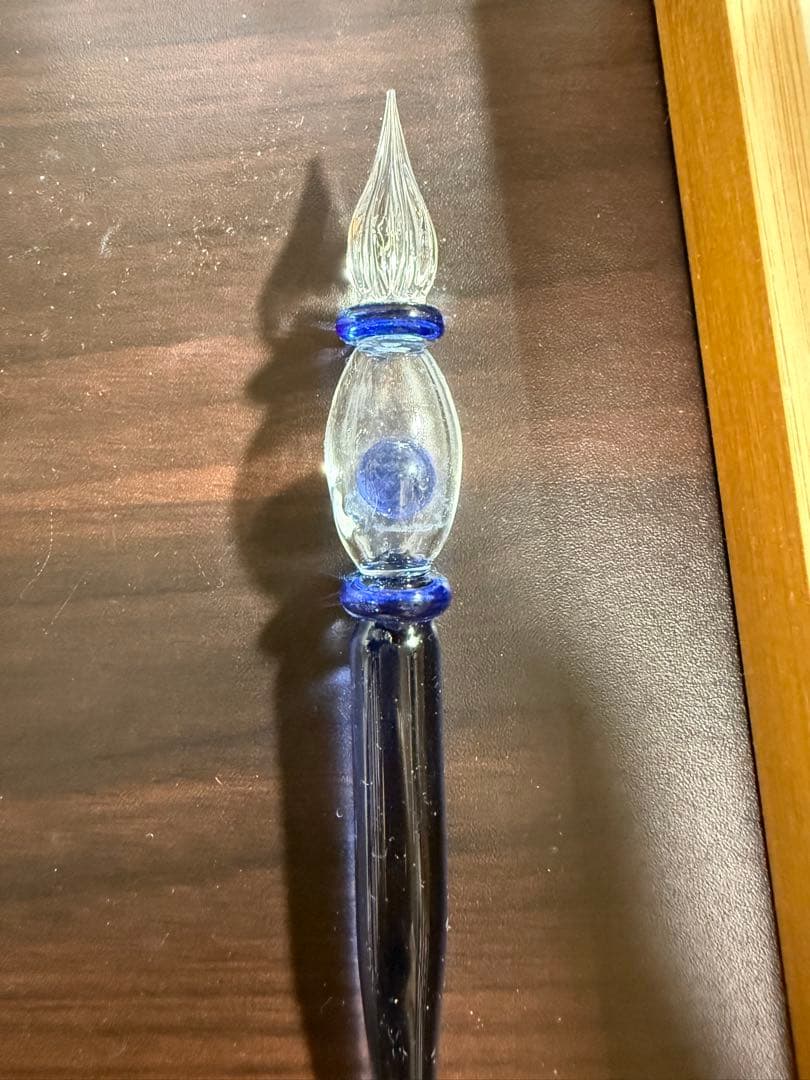 武蔵野びいどろ ガラスペン 長瀞 ブルー