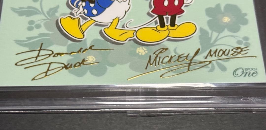 ★エポックワン★シグネチャーデコ★ミッキー＆ドナルド★シリアル★30枚限定★