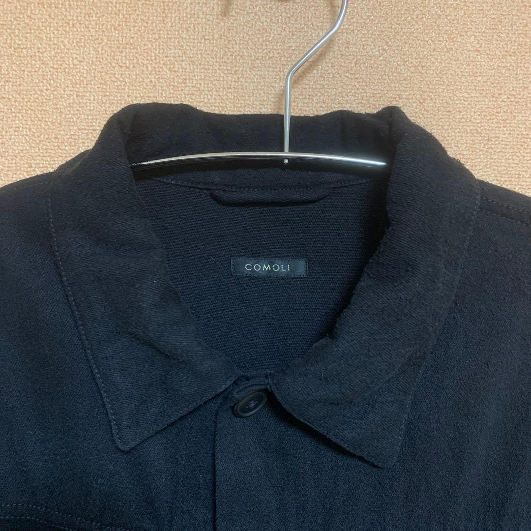 【大幅値下げ中】【COMOLI】シルクネップTYPE-1ST（黒,サイズ3）