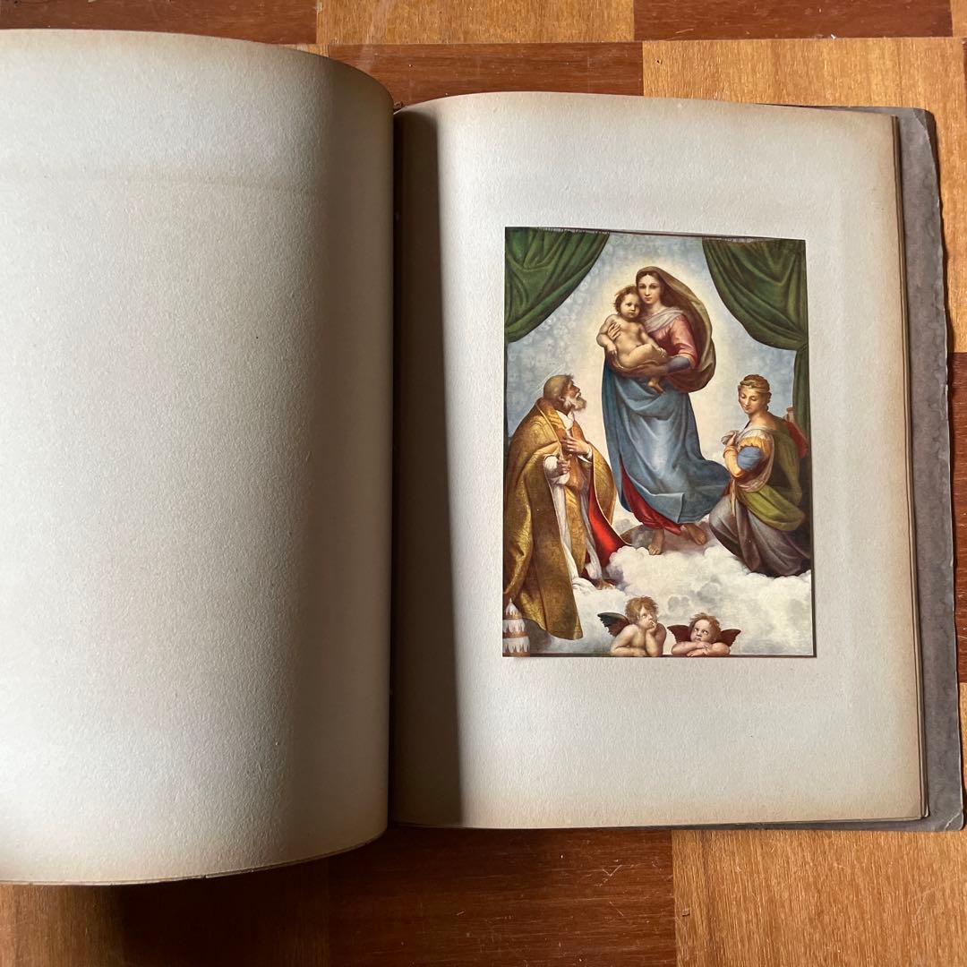 骨董 ラファエロ（Raffael）画集 「10点の彩色された複製画」