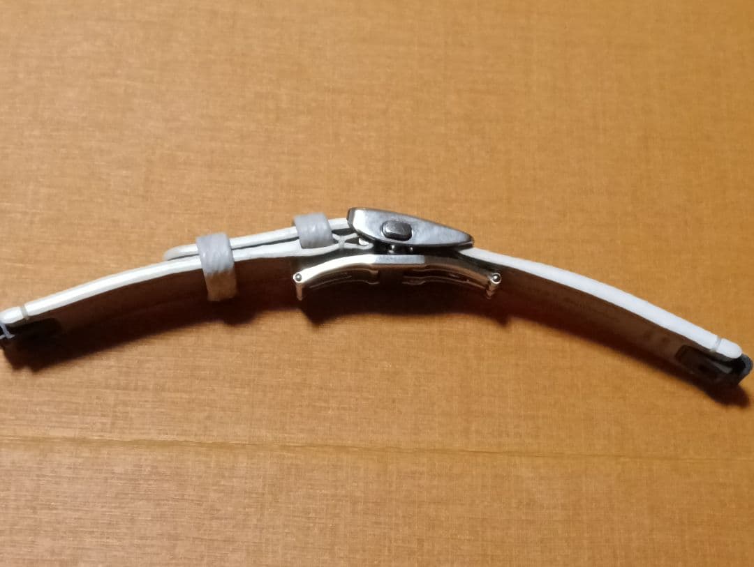 タンブール用 モノグラム・ホワイト キャンバス ストラップ S+純正Dバックル