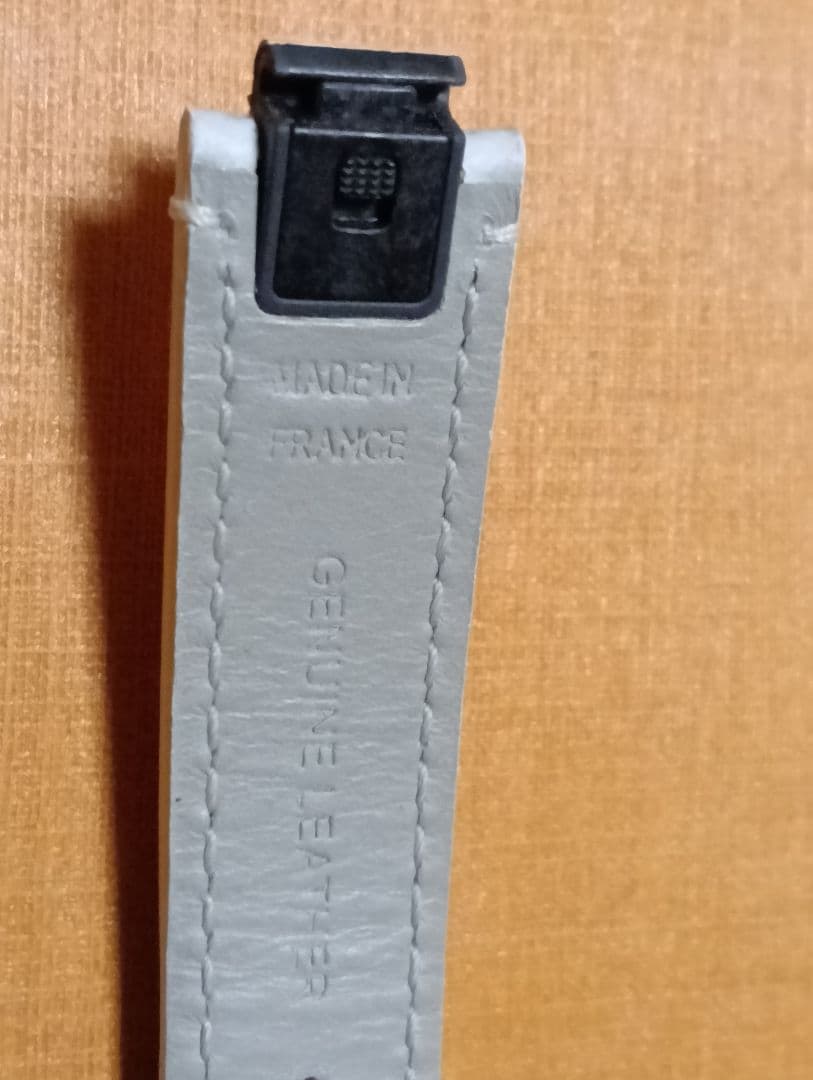 タンブール用 モノグラム・ホワイト キャンバス ストラップ S+純正Dバックル