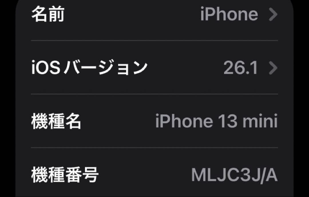 本日のみの出品iPhone13 mini 128GB ブラック　simフリー