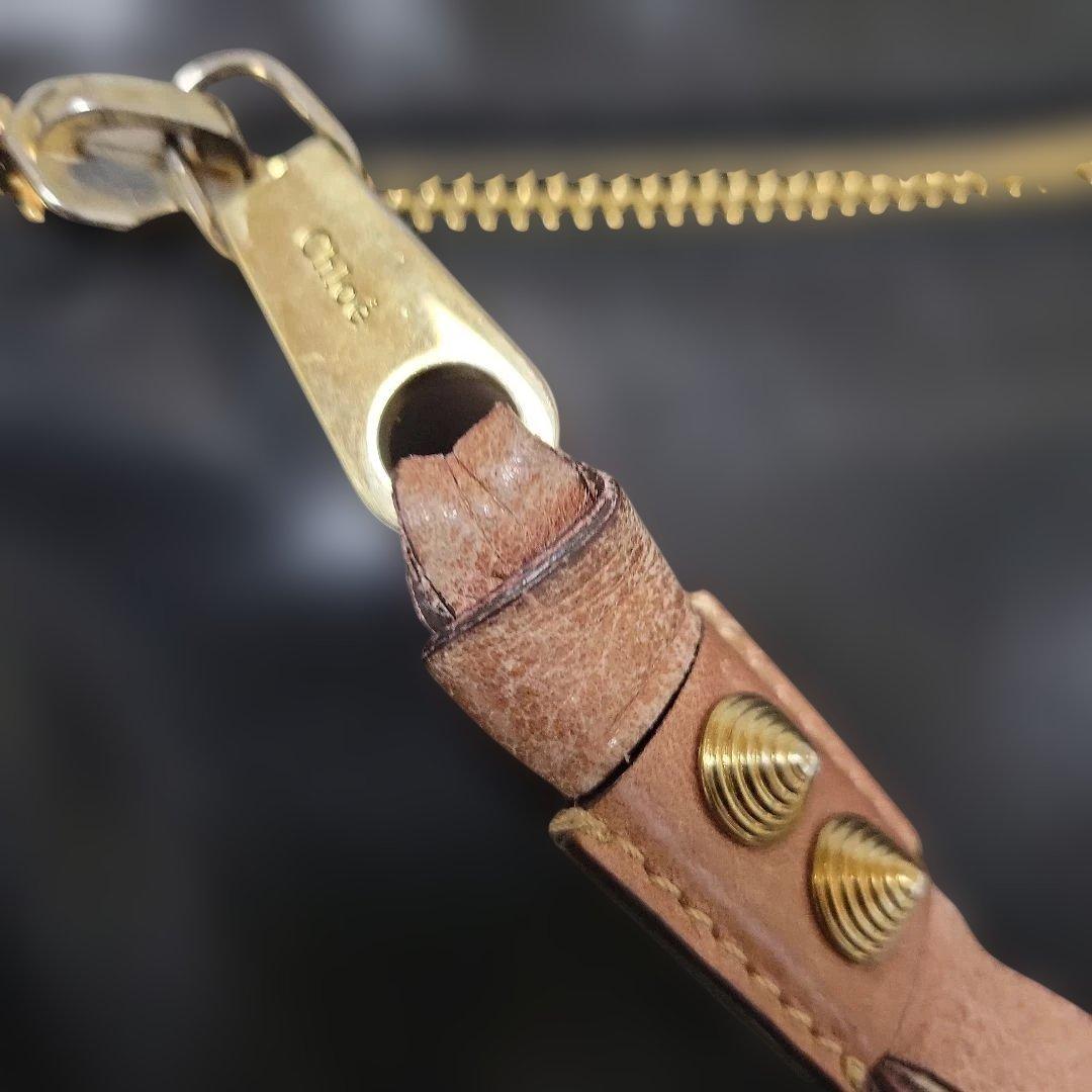 Chloe 黒 レザー ショルダーバッグ