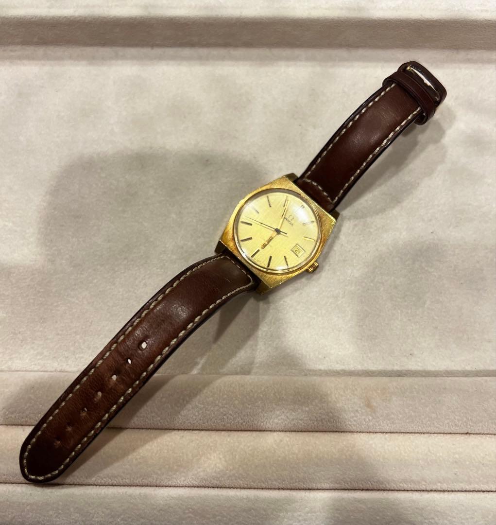【中古】OMEGA Geneve 136.0049 デイト付 手巻き GOLD
