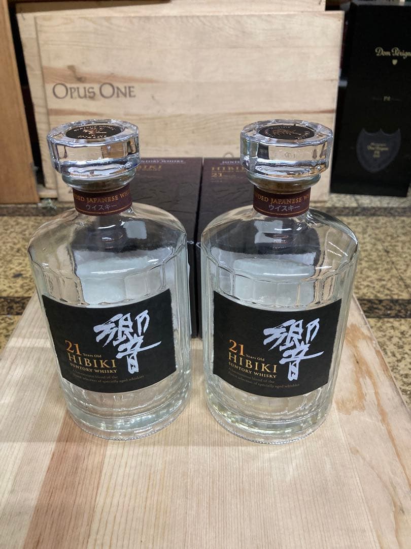 響２１年　空瓶２本 専用カートン２枚