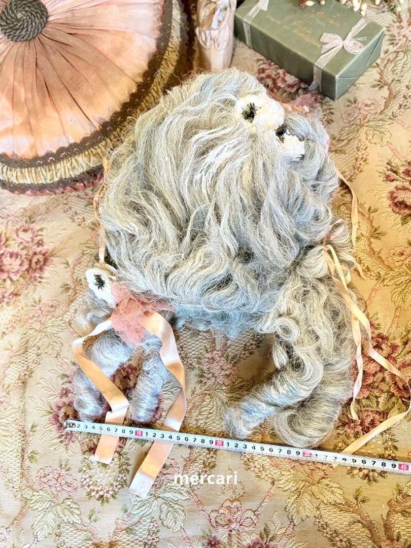 フランス　アンティーク　ヴィンテージ　希少　オペラ　ロココ　ウィッグ