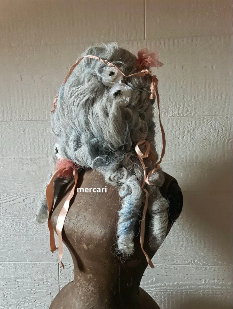 フランス　アンティーク　ヴィンテージ　希少　オペラ　ロココ　ウィッグ