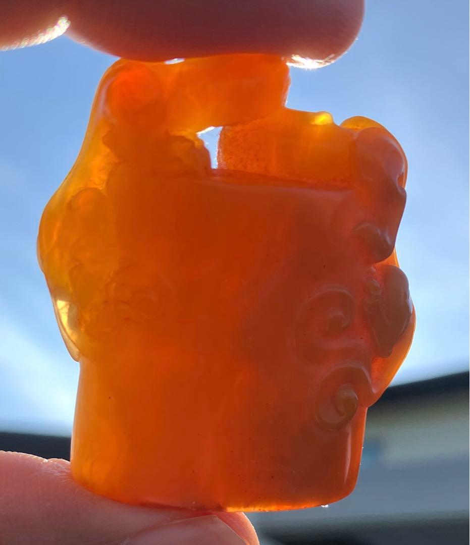 【田黄♦沙孟海 刻印 】中国近現代 篆刻家 書家 寿山石 中国