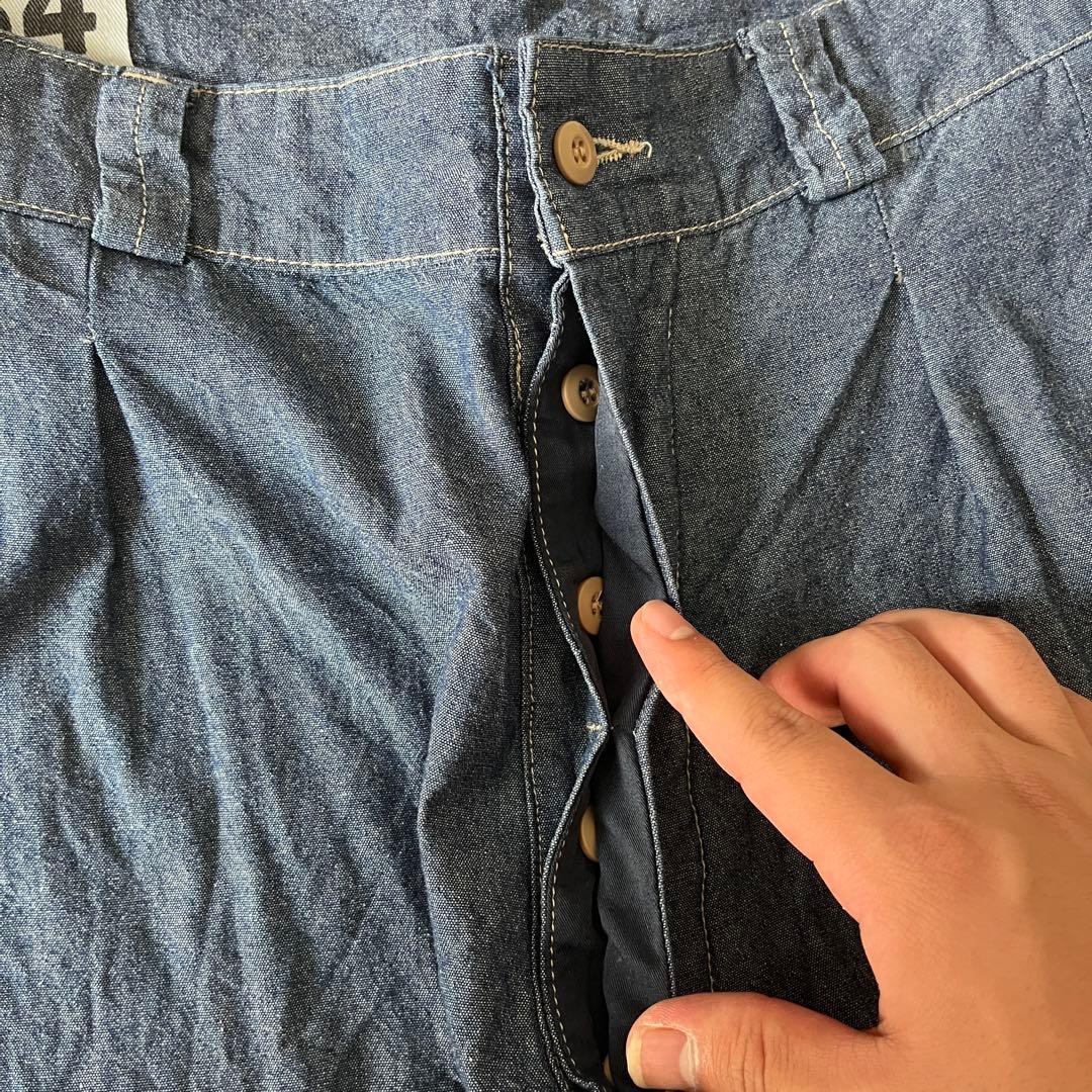 WAIPER.inc フランス軍 M-52 シャンブレー ツータック トラウザー