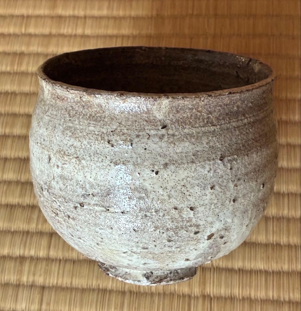 茶道具『萬古焼 塩筍(しおげ)茶碗』明治時代の茶碗