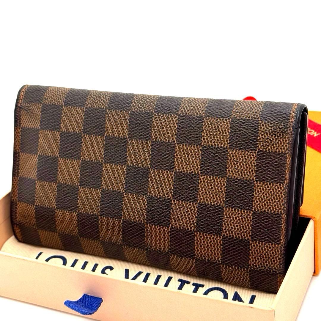 極美品✨️ルイヴィトン　ダミエ　エベヌ　インターナショナル　三つ折り財布　財布