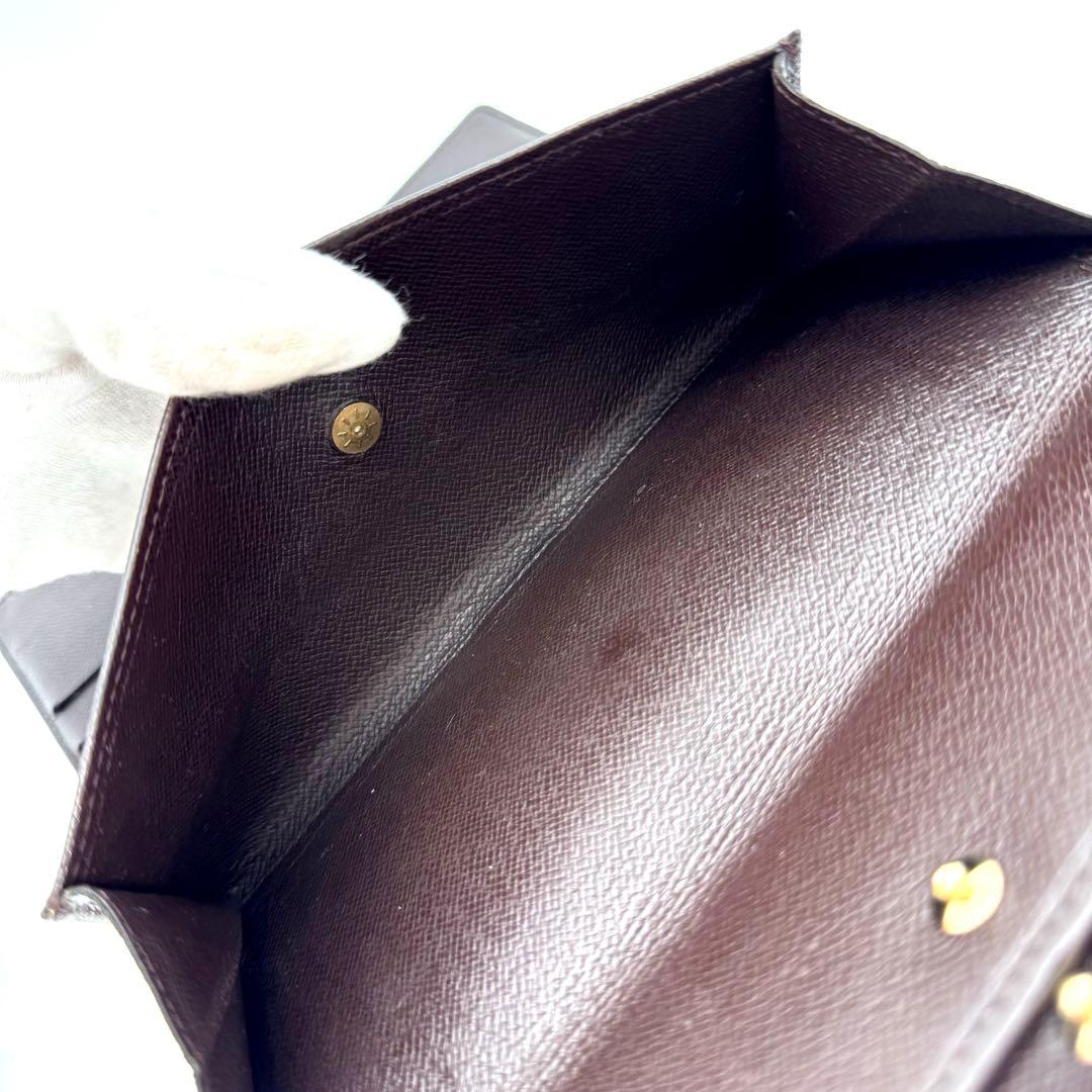 極美品✨️ルイヴィトン　ダミエ　エベヌ　インターナショナル　三つ折り財布　財布