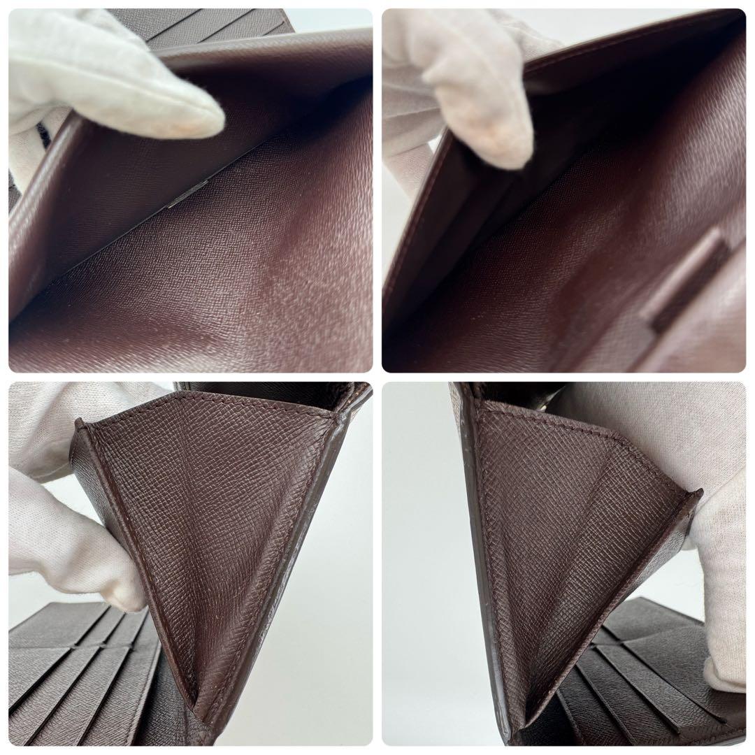 極美品✨️ルイヴィトン　ダミエ　エベヌ　インターナショナル　三つ折り財布　財布