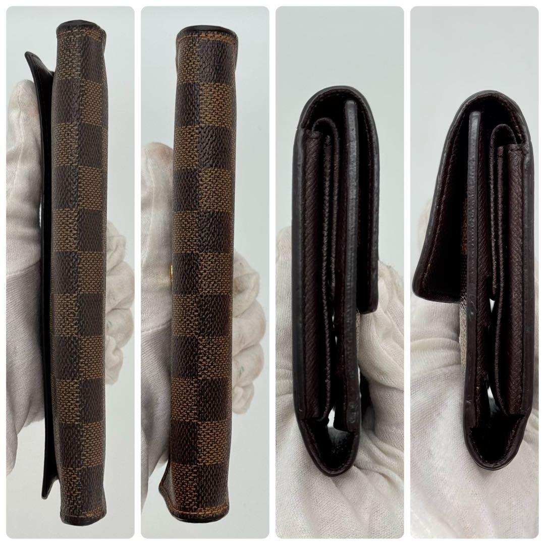 極美品✨️ルイヴィトン　ダミエ　エベヌ　インターナショナル　三つ折り財布　財布