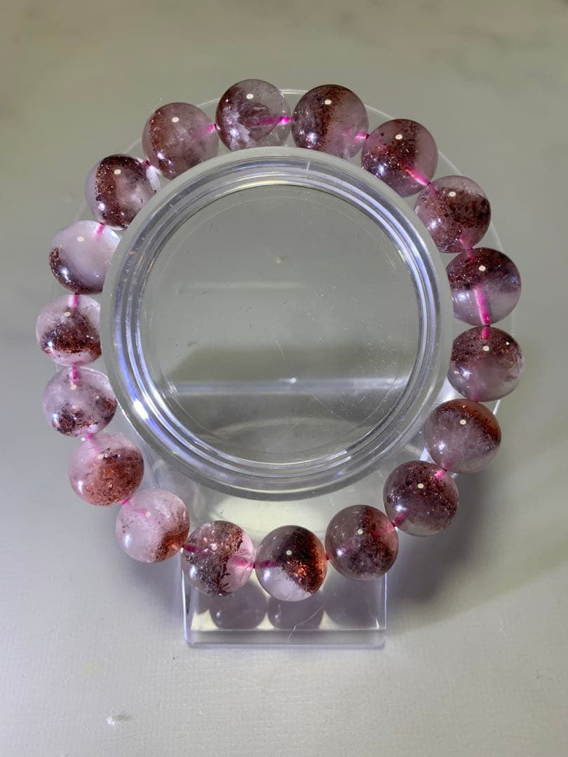 レピドクロサイトインクォーツ(ファイアークォーツ)11ミリ　内径17cm