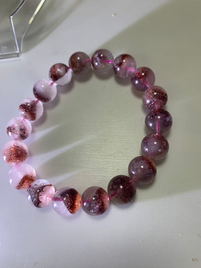 レピドクロサイトインクォーツ(ファイアークォーツ)11ミリ　内径17cm