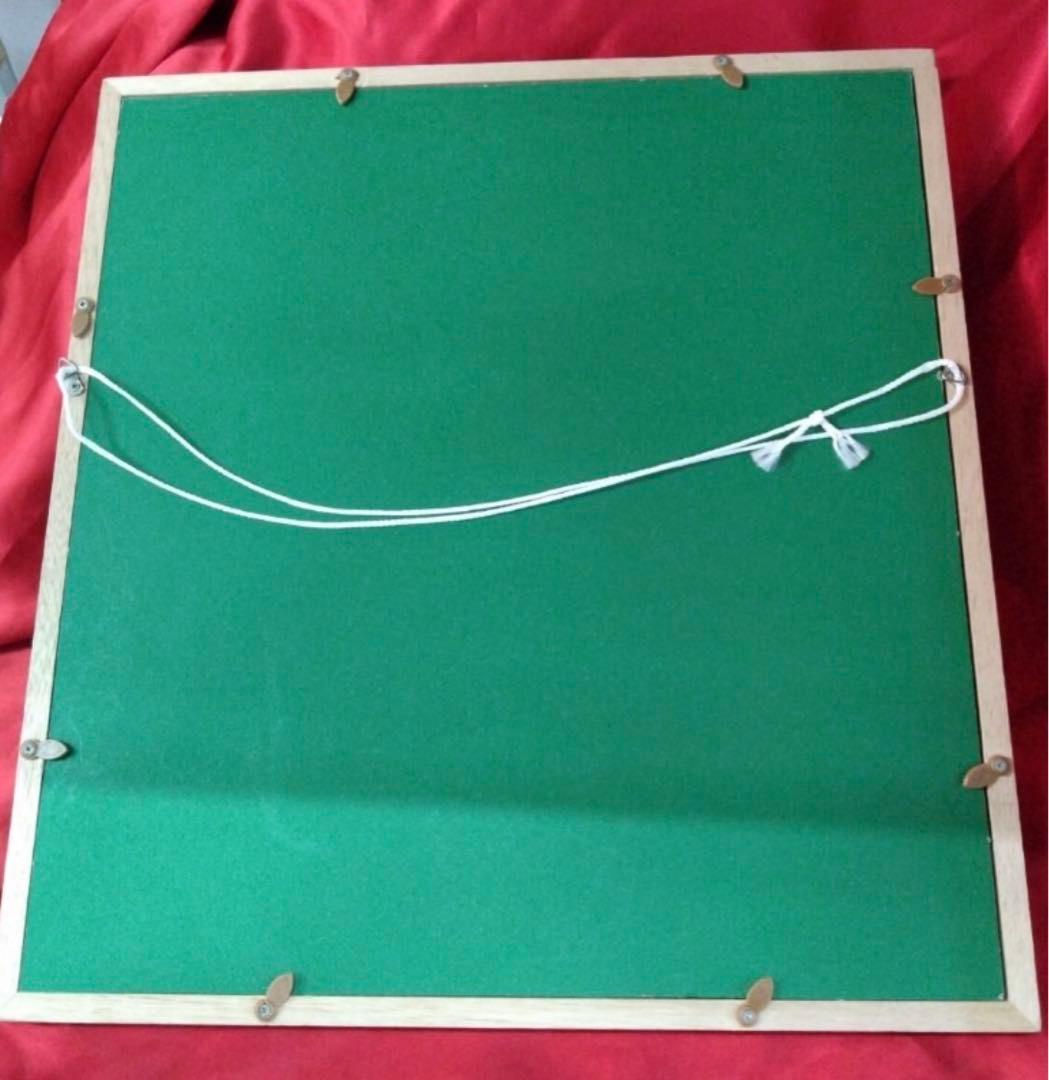 棟方志功 絵画 色紙 額縁