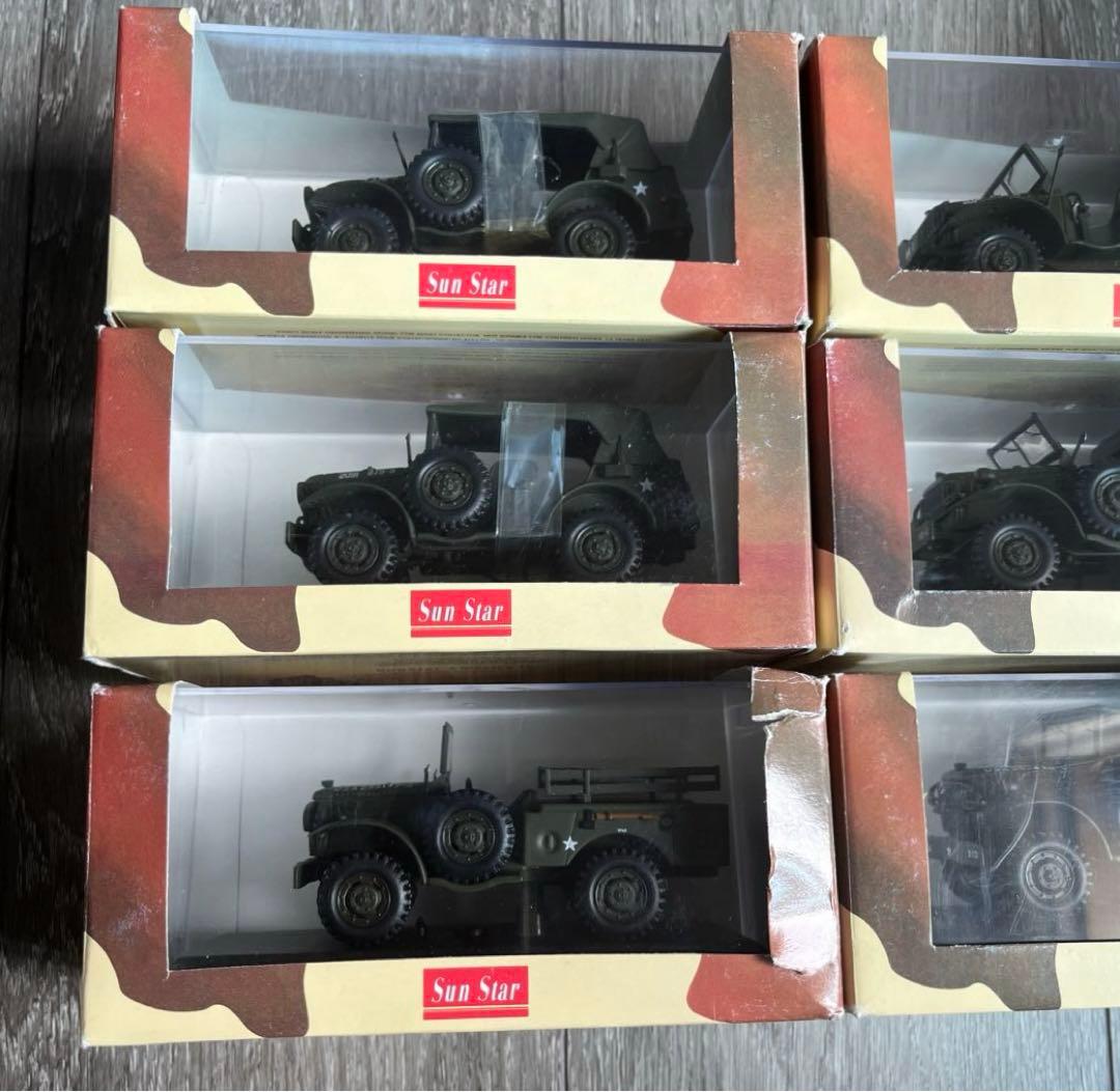 Sun Star サンスター　コマンドカー他　ミニタリー　車　ミニカー　6台