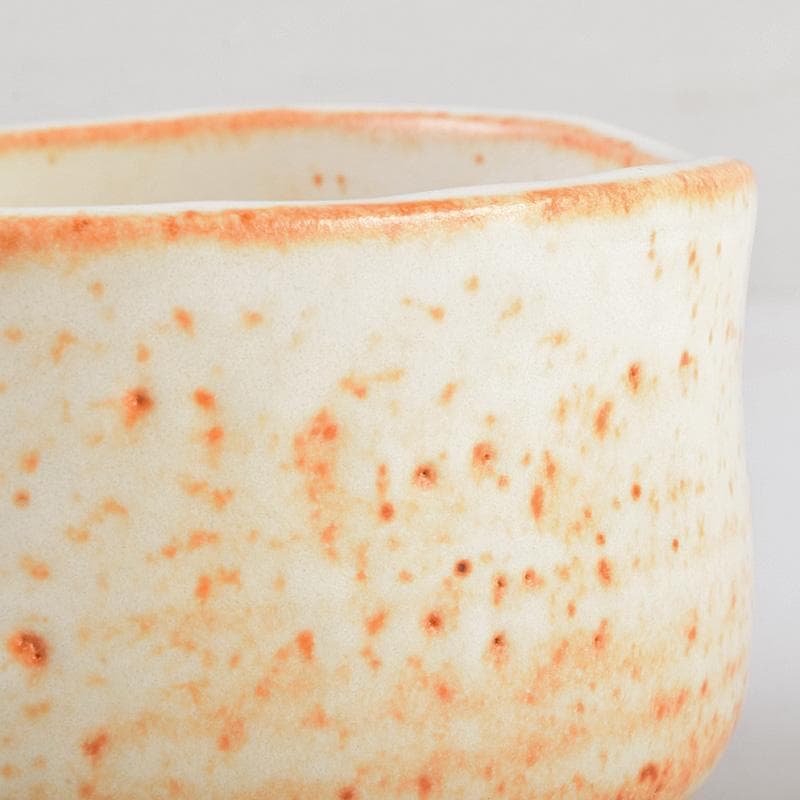 茶道具　若尾利貞作　志野茶碗　仕覆付　共布共箱　C　R9225