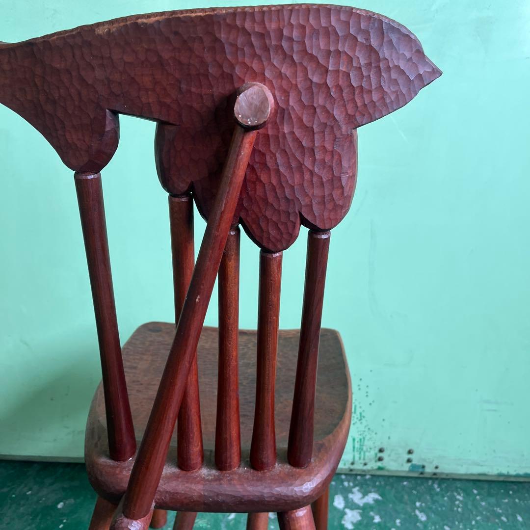 ★ チェア 椅子 木製 昭和レトロ アンティーク 鳥 家具 インテリア 望 格安