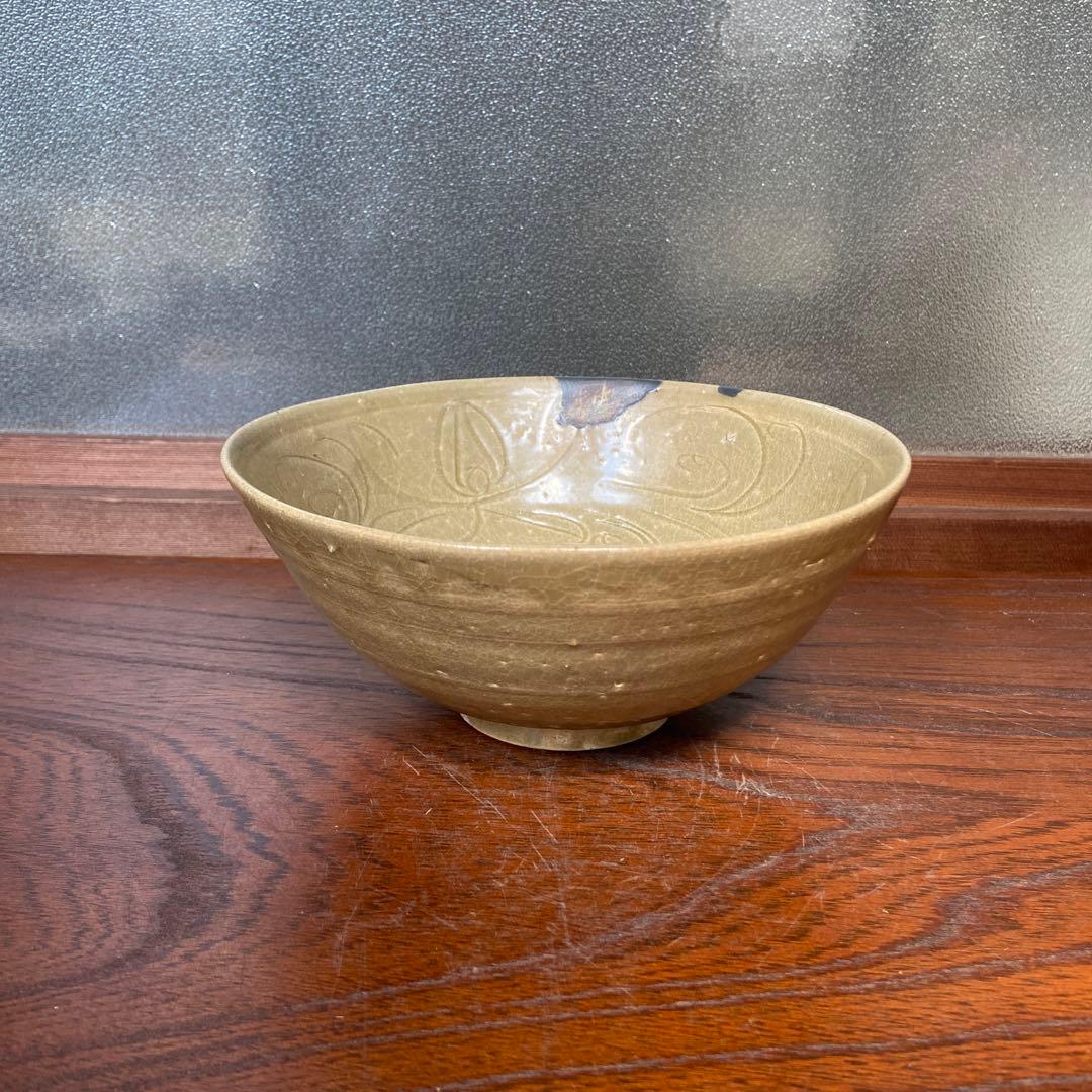 龍泉窯青磁刻花文碗 宋時代