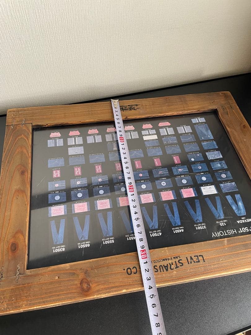 リーバイス LEVI’S 501XX ヒストリー ノベルティ 看板 木製 販促