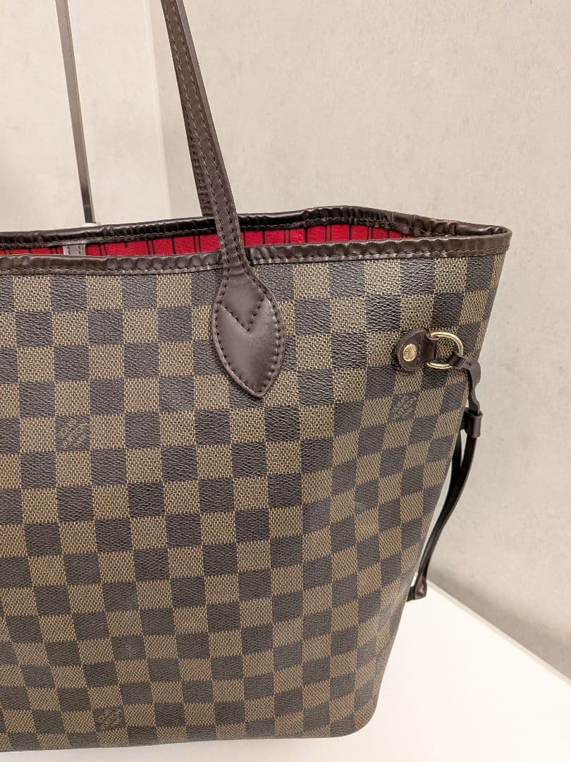 ルイヴィトン ネヴァーフルMM ショルダー トートバッグ ダミエ エベヌ