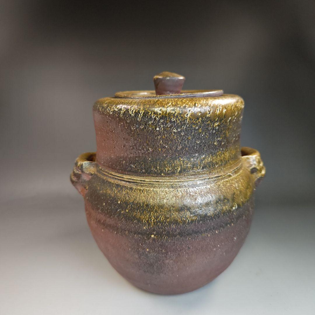 イ412 水指『備前焼　大平誠之助　水指　共箱』茶道具