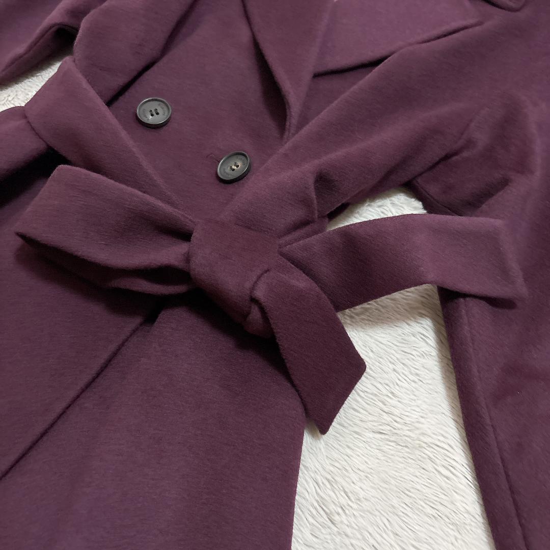 【極美品】B ability カシミヤ100% チェスターコート ワインレッド