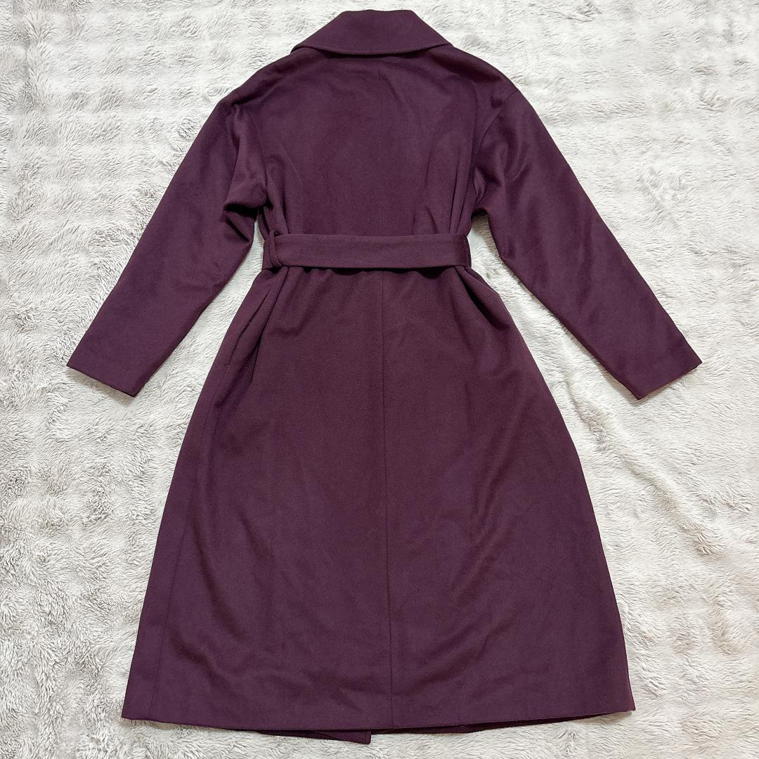 【極美品】B ability カシミヤ100% チェスターコート ワインレッド