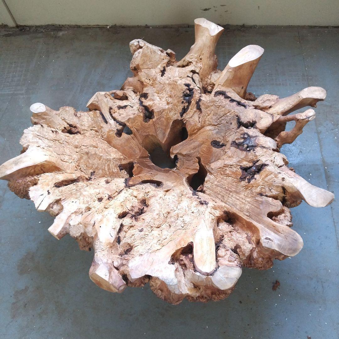 瘤のオブジェ・木製・無垢・天然木・切り株・飛騨産