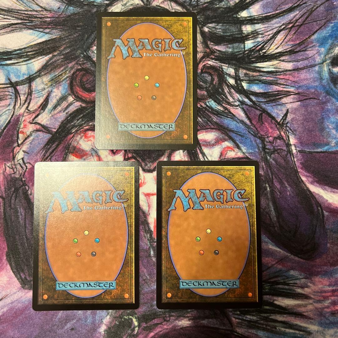 沸騰する小湖　霧深い雨林　乾燥台地　各1枚　英語版　mtg