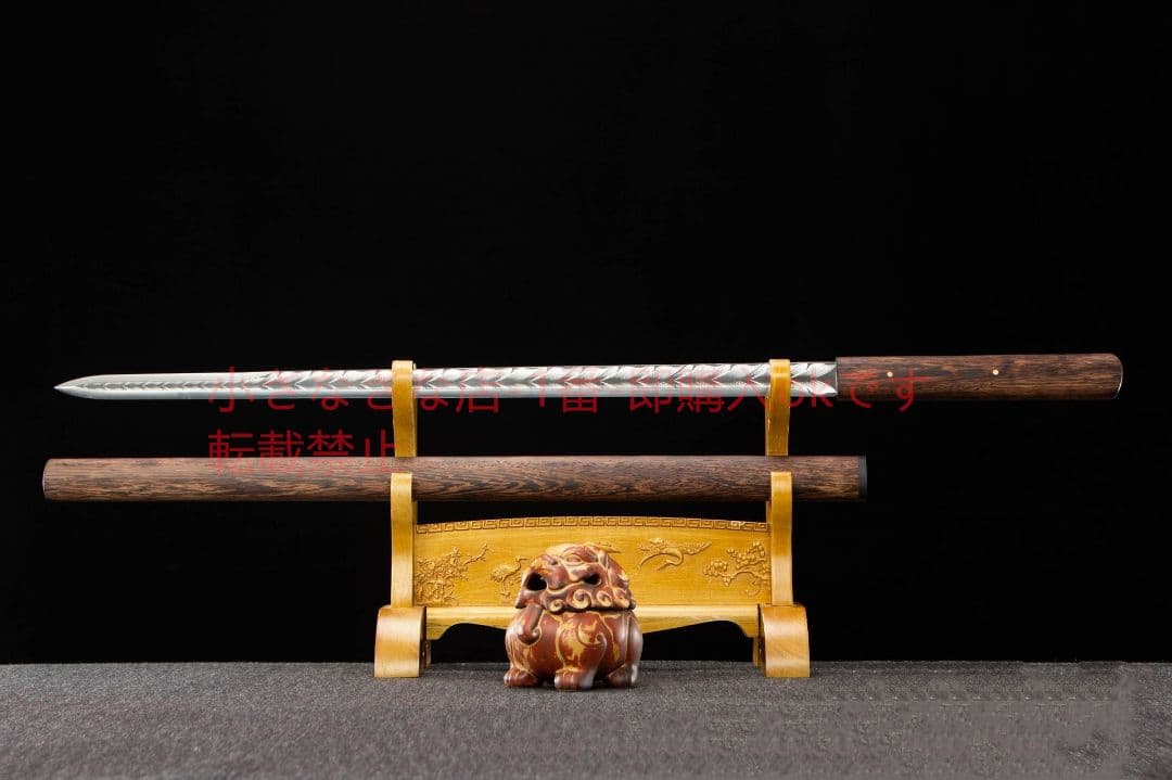 赤陽諸刃唐剣-高性能ステンレス鋼 武具 刀装具 日本刀 唐剣 模造刀·模擬刀