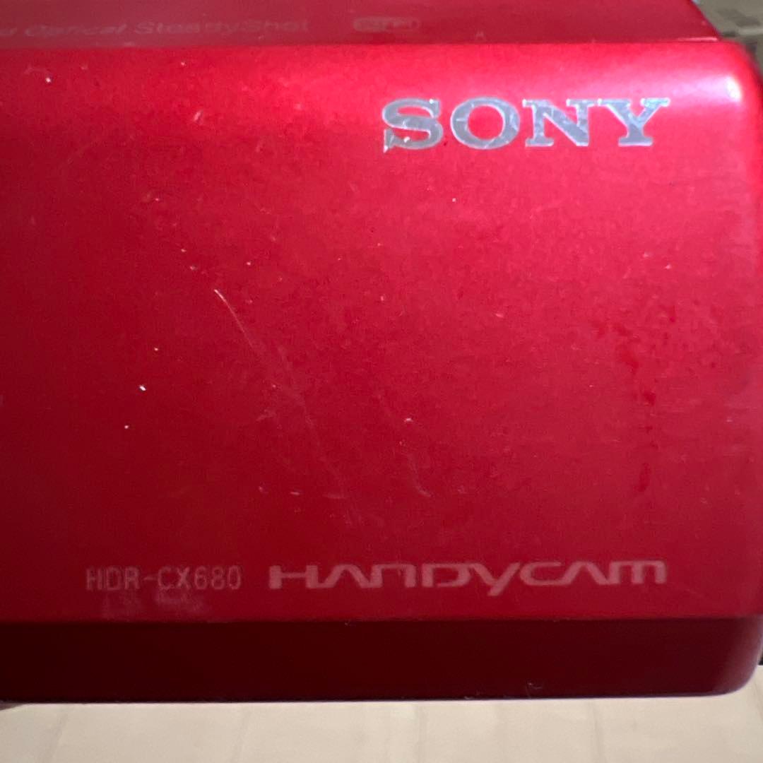 SONY HDR-CX680 レッドビデオカメラ 本体