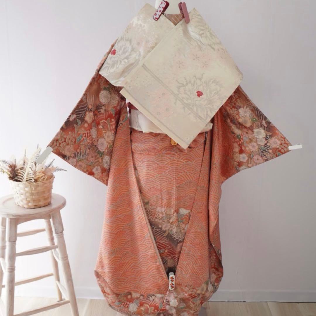 【semiさま専用】振袖　フルセット378　5点セット　正絹 すべて正絹